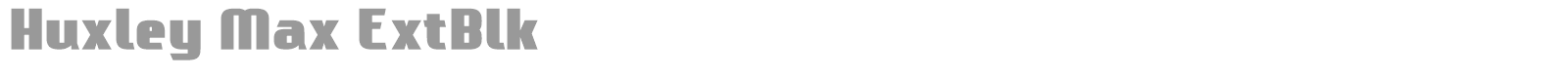 Huxley Max font preview